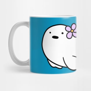 Flower Baby Harp Seal Mug